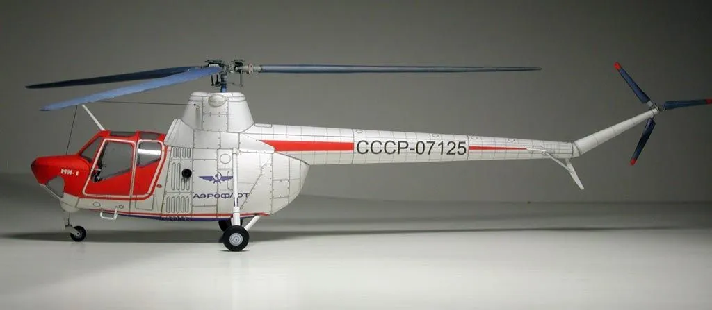 Papierový model - Mi-1A